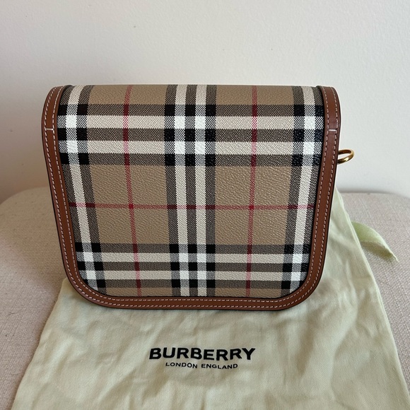 Burberry Elizabeth Check Crossbody Bag - Picture 3 of 12